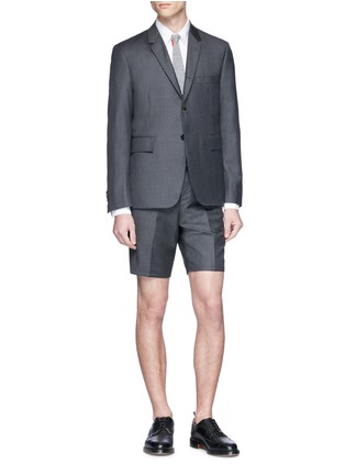 Figure View - Click To Enlarge - THOM BROWNE  - Wool twill blazer