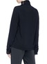 Back View - Click To Enlarge - VICTORIA BECKHAM - Strap high neck chest pocket top
