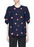 Main View - Click To Enlarge - VICTORIA BECKHAM - Drape sleeve poppy print crepe top