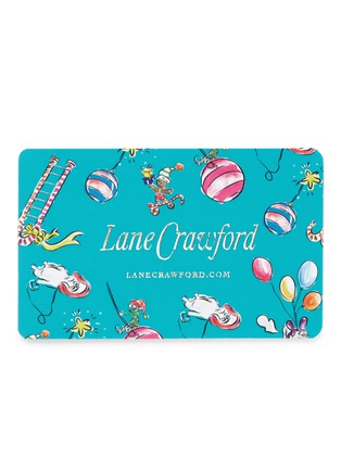Main View - Click To Enlarge - LANE CRAWFORD - Lane Crawford Gift Card − Christmas 2017 Limited Edition (Teal)