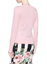 Back View - Click To Enlarge - - - Floral appliqué cashmere sweater