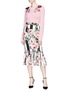Figure View - Click To Enlarge - - - Floral appliqué cashmere sweater