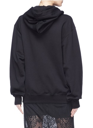 Back View - Click To Enlarge - - - 'Amore' slogan embellished oversized hoodie