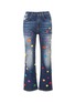Main View - Click To Enlarge - - - Button embellished Pretty Fit cropped flared jeans