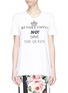 Main View - Click To Enlarge - - - 'Revolution? No! Save the Queen' slogan print T-shirt