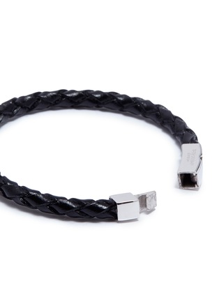 Detail View - Click To Enlarge - TATEOSSIAN - Braided leather bracelet