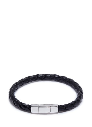 Main View - Click To Enlarge - TATEOSSIAN - Braided leather bracelet