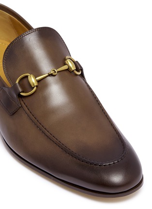 Detail View - Click To Enlarge - GUCCI - 'Jordaan' horsebit leather loafers