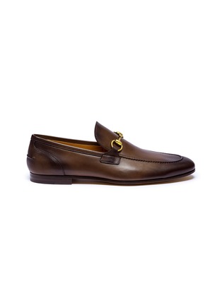 Main View - Click To Enlarge - GUCCI - 'Jordaan' horsebit leather loafers