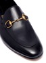 Detail View - Click To Enlarge - GUCCI - Horsebit leather step-in loafers