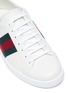 Detail View - Click To Enlarge - GUCCI - 'Ace' croc embossed counter leather sneakers