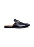 Main View - Click To Enlarge - GUCCI - Horsebit leather slide loafers