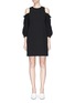 Main View - Click To Enlarge - TIBI - Ruffle cold-shoulder suiting dress