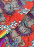 Detail View - Click To Enlarge - GUCCI - GG Supreme dragon floral print silk neck bow scarf