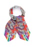 Main View - Click To Enlarge - GUCCI - GG Supreme dragon floral print silk neck bow scarf