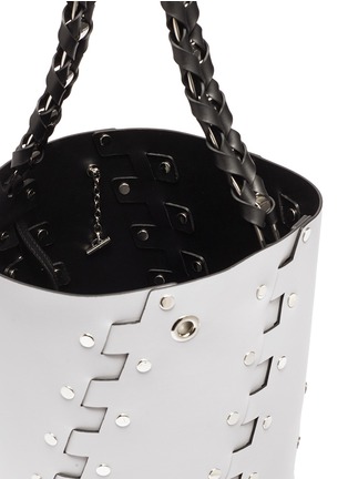  - PROENZA SCHOULER - 'Hex' stud medium interlocked leather panel bucket bag