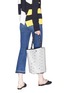 Figure View - Click To Enlarge - PROENZA SCHOULER - 'Hex' stud medium interlocked leather panel bucket bag