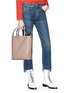 Figure View - Click To Enlarge - PROENZA SCHOULER - 'Hex' mini leather panel tote