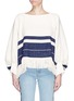 Main View - Click To Enlarge - CHLOÉ - Fringe hem stripe sweater