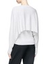 Back View - Click To Enlarge - CHLOÉ - Cape overlay sleeveless cashmere sweater