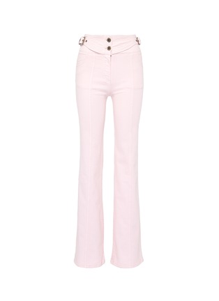 Main View - Click To Enlarge - CHLOÉ - Buckled side flared jeans
