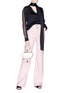 Figure View - Click To Enlarge - CHLOÉ - Buckled side flared jeans