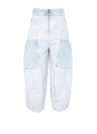 Main View - Click To Enlarge - CHLOÉ - Patchwork cropped cargo jeans