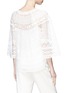 Back View - Click To Enlarge - CHLOÉ - Kimono sleeve crochet lace top