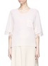 Main View - Click To Enlarge - CHLOÉ - Scalloped crochet lace cuff sweater