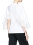 Back View - Click To Enlarge - CHLOÉ - Crépon ruffle sleeve top