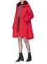 Figure View - Click To Enlarge - YVES SALOMON ARMY - Detachable fox fur collar padded liner long parka