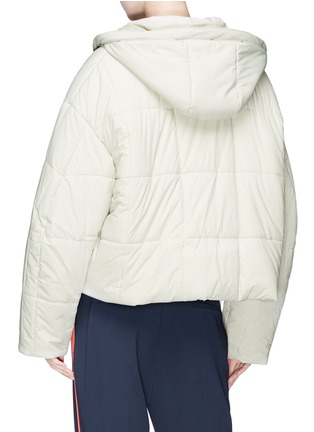 Detail View - Click To Enlarge - YVES SALOMON ARMY - Oversized marmot fur hooded puffer jacket