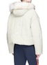 Back View - Click To Enlarge - YVES SALOMON ARMY - Oversized marmot fur hooded puffer jacket