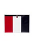 Main View - Click To Enlarge - THOM BROWNE  - Stripe calfskin leather document holder