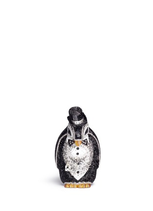 Main View - Click To Enlarge - JUDITH LEIBER - 'Penguin Alfred' crystal pavé minaudière