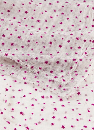 Detail View - Click To Enlarge - FALIERO SARTI - 'Stellina' star velvet flock print scarf