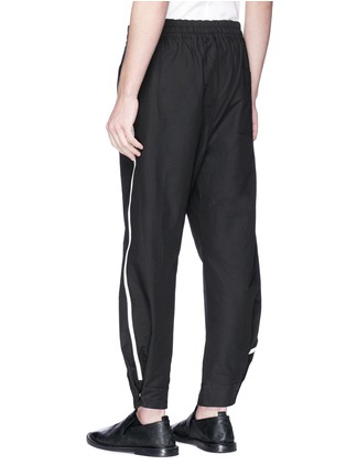 Back View - Click To Enlarge - 71511 - 'Prenio' stripe outseam cotton-linen jogging pants