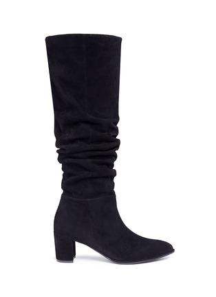 Main View - Click To Enlarge - PEDDER RED - 'Erin' suede knee high boots