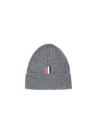 Figure View - Click To Enlarge - THOM BROWNE  - Stripe cashmere beanie