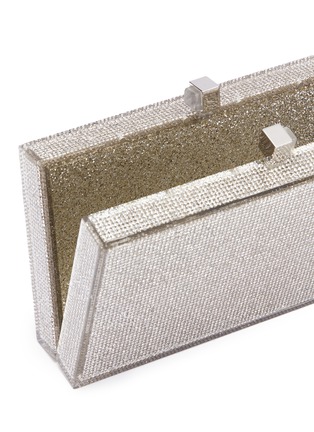 Detail View - Click To Enlarge - JUDITH LEIBER - Tall slender rectangle crystal pavé box clutch