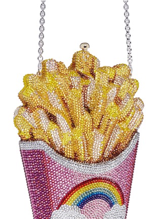 Detail View - Click To Enlarge - JUDITH LEIBER - 'Rainbow French Fries' crystal pavé minaudière