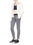 Figure View - Click To Enlarge - CALVIN KLEIN PERFORMANCE - Perforated panel zip hoodie