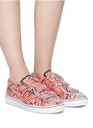 Figure View - Click To Enlarge - ASH - 'Pharell' tweed print leather sneakers