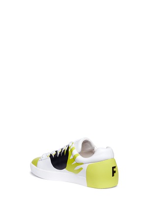 Detail View - Click To Enlarge - ASH - 'Nicky' flame print leather sneakers
