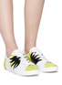 Figure View - Click To Enlarge - ASH - 'Nicky' flame print leather sneakers