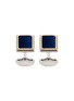Main View - Click To Enlarge - BABETTE WASSERMAN - 'Step Square' enamelled cufflinks