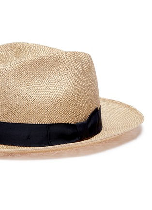 Detail View - Click To Enlarge - LOCK & CO - Straw fedora hat