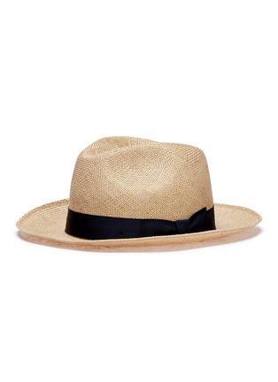 Figure View - Click To Enlarge - LOCK & CO - Straw fedora hat