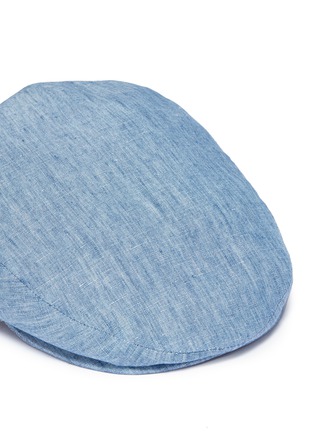 Detail View - Click To Enlarge - LOCK & CO - Linen chambray messenger boy cap