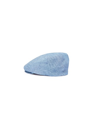 Figure View - Click To Enlarge - LOCK & CO - Linen chambray messenger boy cap